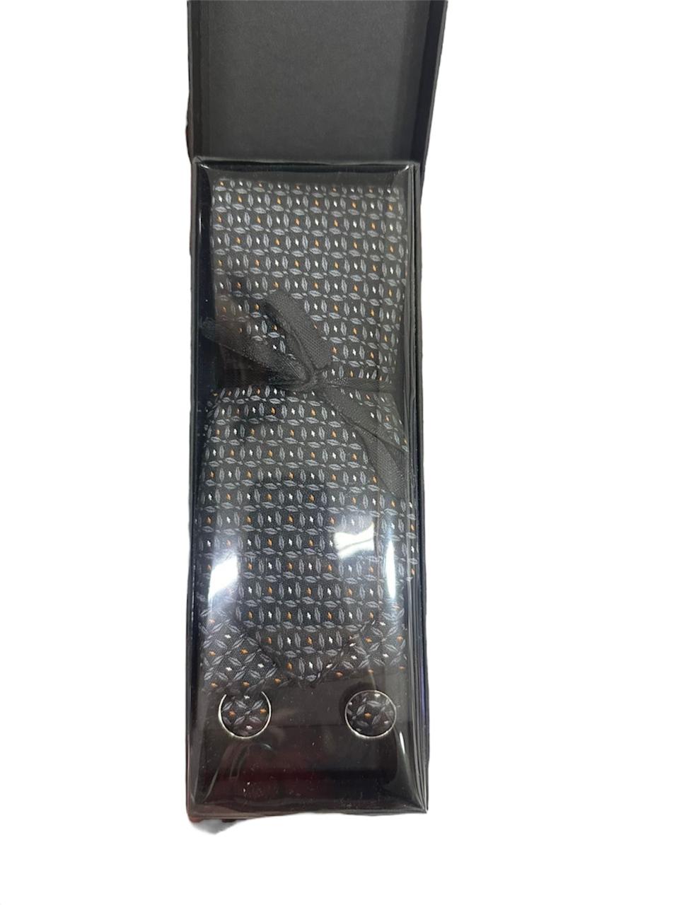 SET CORBATA + MANCUERNAS+ PAÑUELO 02