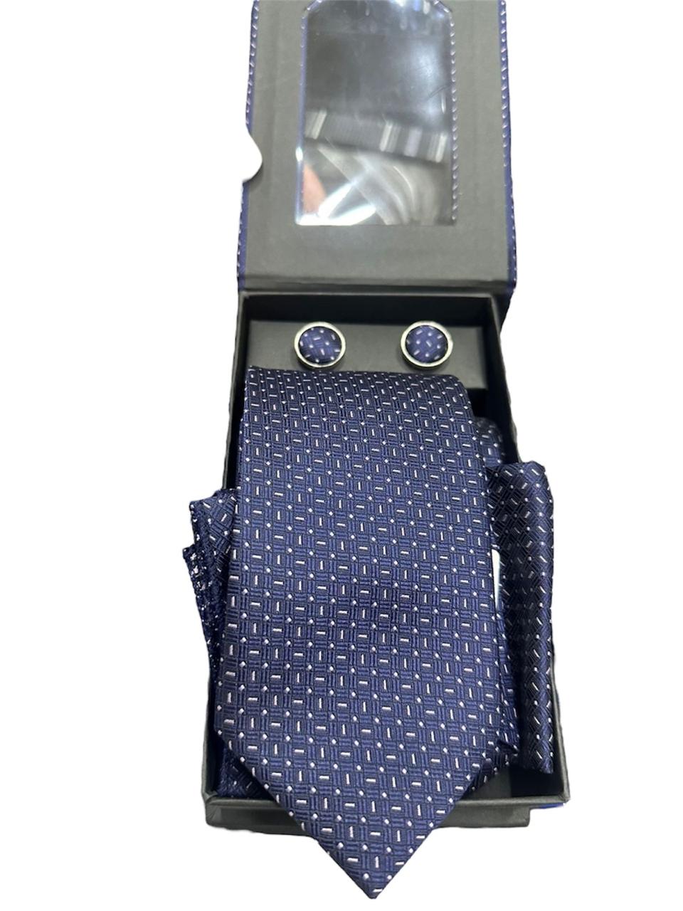 SET CORBATA + MANCUERNAS+ PAÑUELO 18
