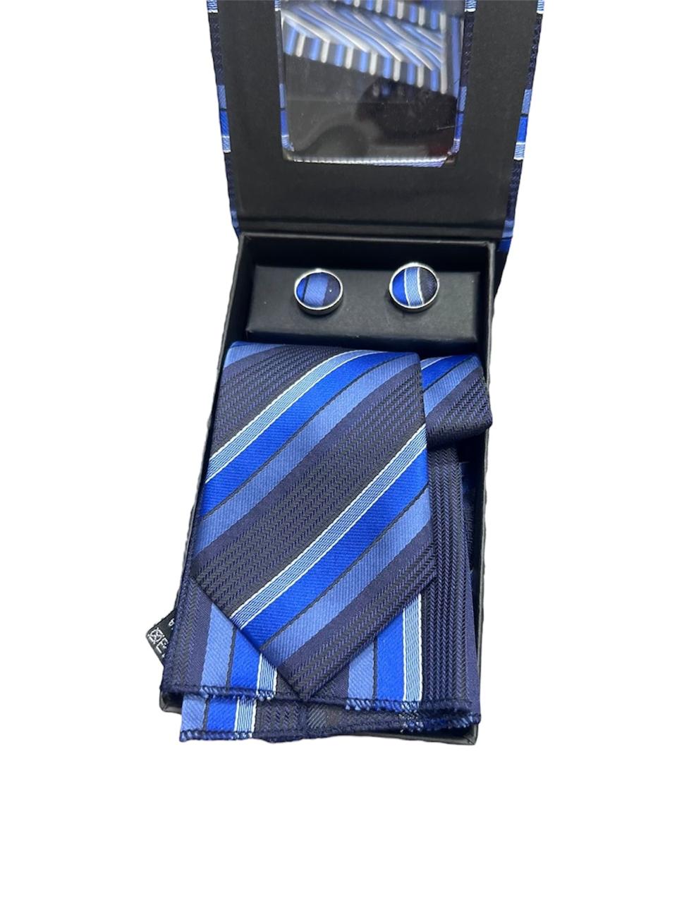 SET CORBATA + MANCUERNAS+ PAÑUELO 14