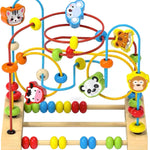 LABERINTO DE CUENTAS DE MADERA